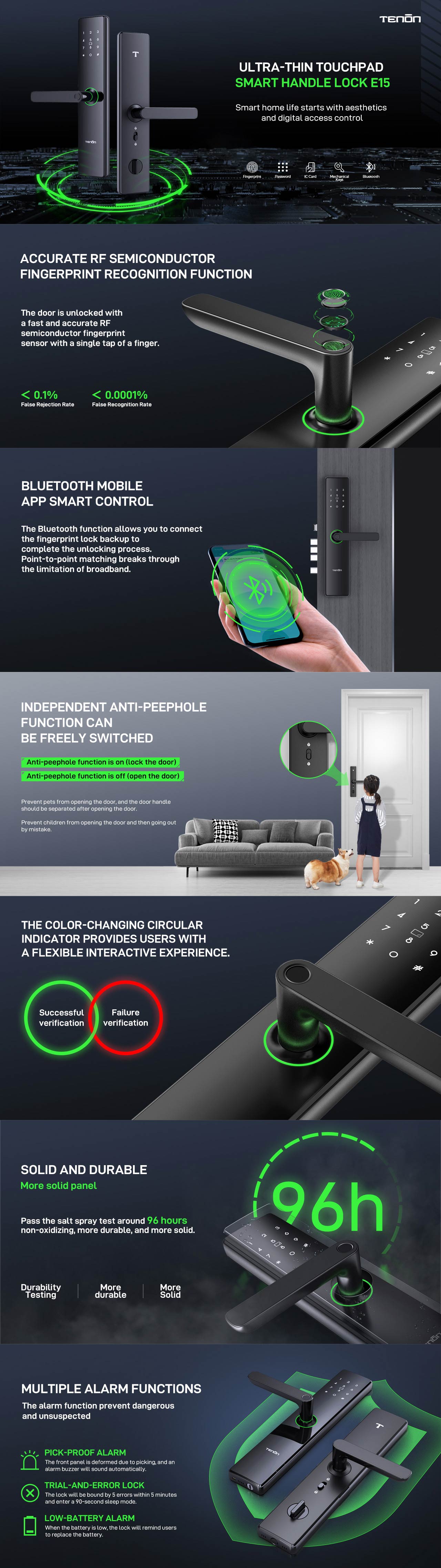 Details of Remote Access Smart Touchpad Bluetooth-Enabled Smart Lock