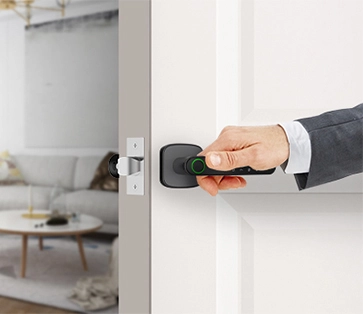 Single Latch-Based Mini Smart Lever Lock For Interior Door