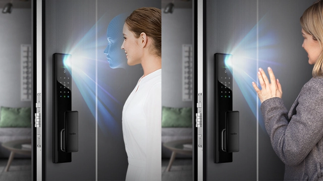 Specification of  Tenon A9 pro，3D Face Recognition Built-in WiFi Palm Vein Unlock Smart Door Lock with Display And Digital Door Viewer