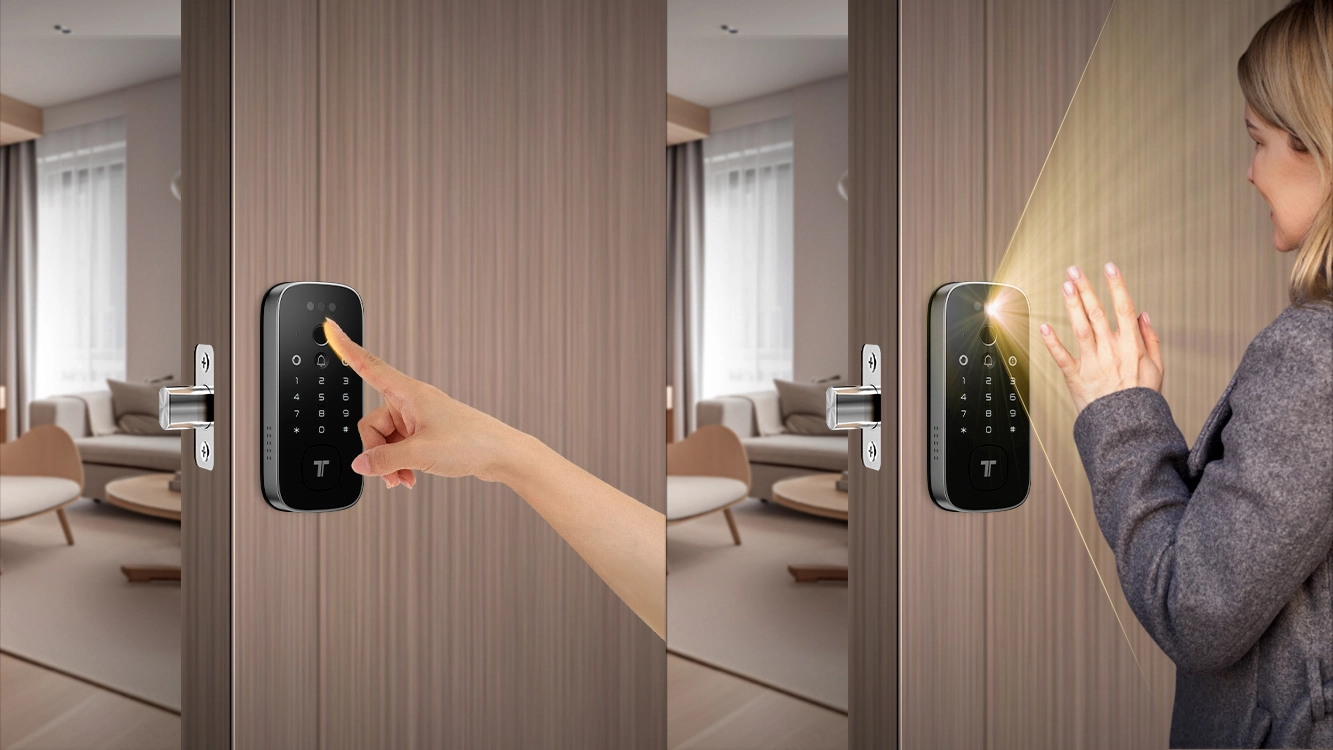 Technical Specs of Tenon K10 pro，Built-in WiFi Palm Vein Unlock Smart Door Lock with Display and Digital Door Viewer