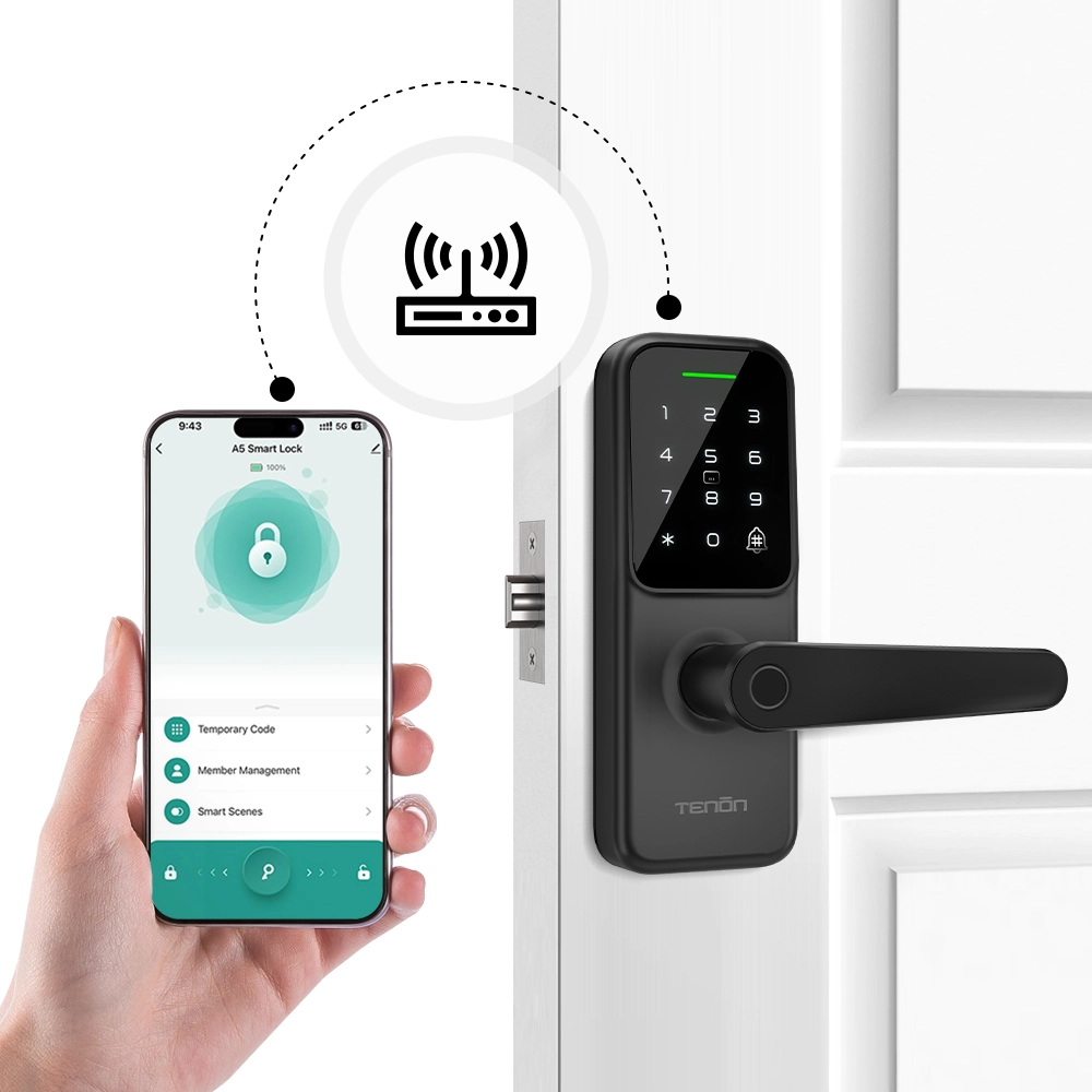 Single Latch Smart Handle Door Lock