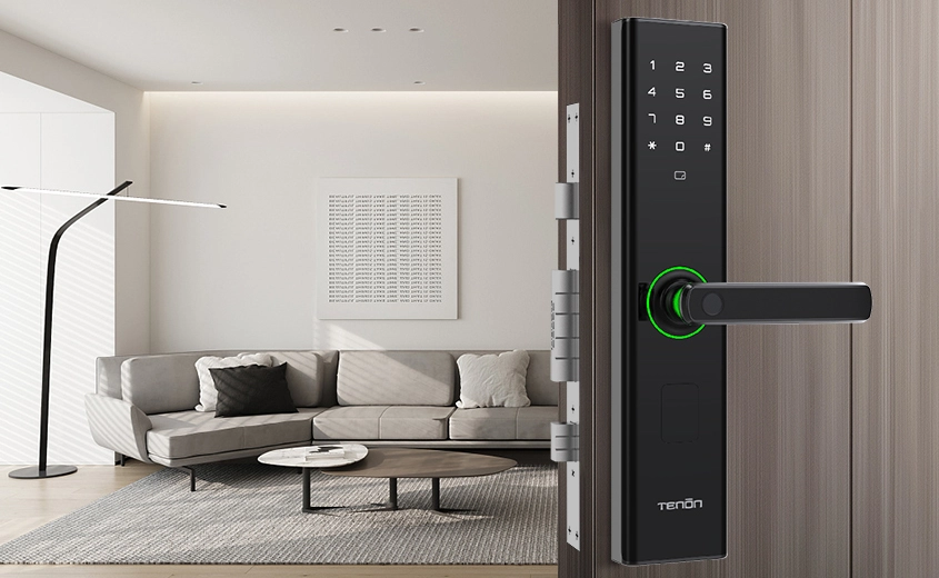 Security Fingerprint Keyless Access Smart Exterior Door Lock