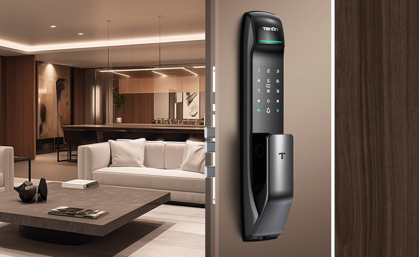 Tuya Residential Keyless Push-Pull Automatic Smart Lock